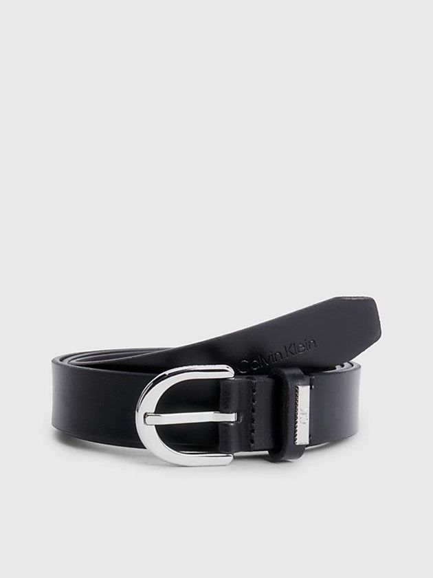 Calvin Klein USA Leather Womens Belt Black 9741853-WD